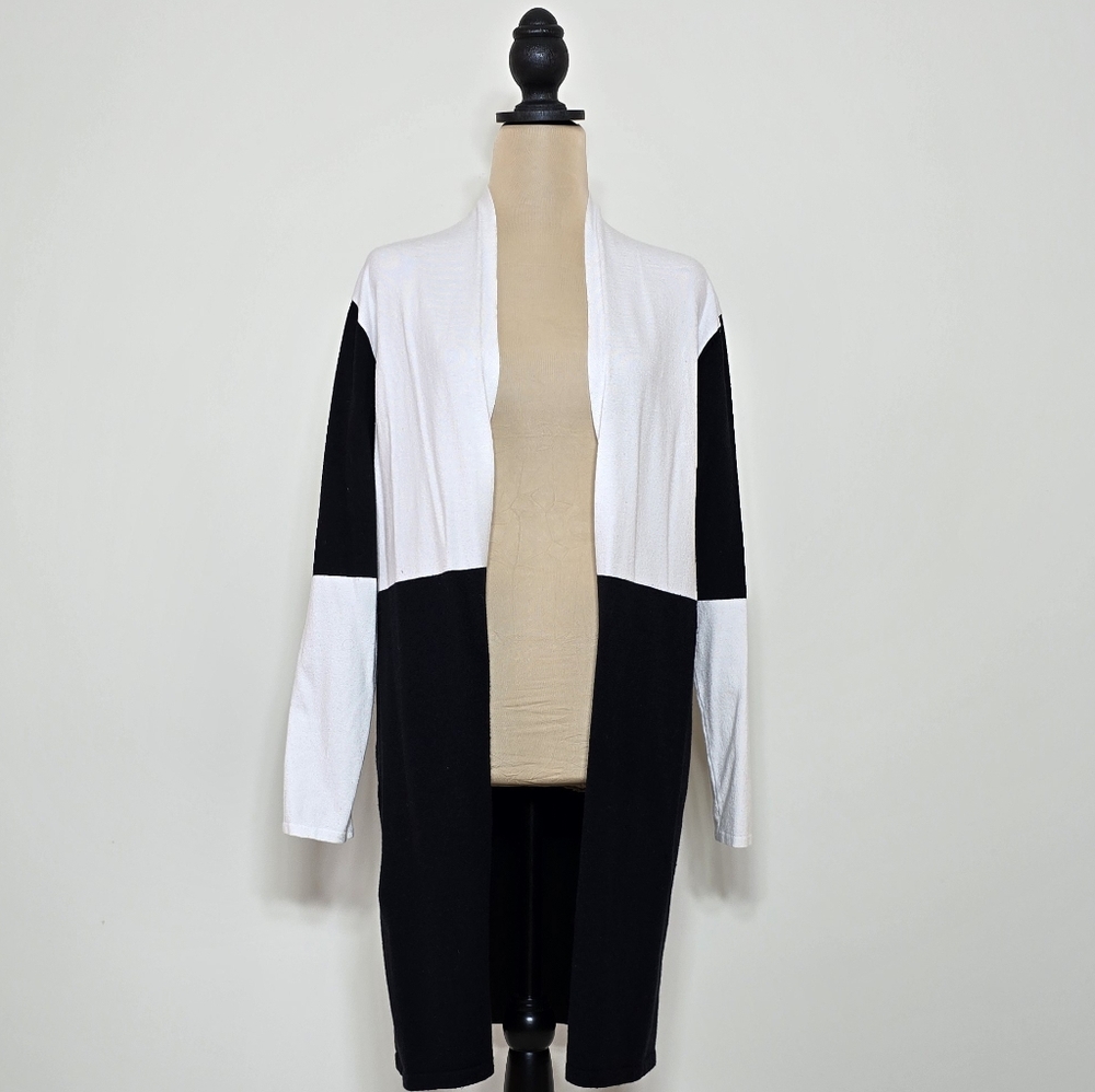 Vila Milano Long Line Colorblock Cardigan